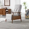 Streamdale Furniture Streamdale Wood Frame Armchair, Modern Accent Chair Lounge Chair For Living Room In Gray