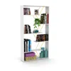 Streamdale Furniture Streamdale Wood Frame Etagere Open Back 6 Shelves Bookcase Industrial