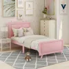 Streamdale Furniture Streamdale Wood Platform Bed Twin Bed Frame Mattress Foundation With Headboard
