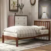 Streamdale Furniture Streamdale Wood Platform Bed With Headboard/wood Slat Support