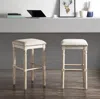 Streamdale Furniture Streamdale Wood Upholstered Swivel Bar Stools