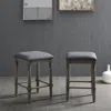 Streamdale Furniture Streamdale Wood Upholstered Swivel Counter Height Stool
