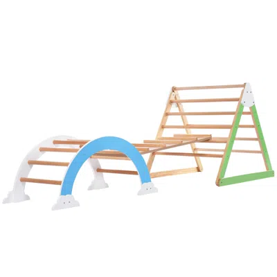 Streamdale Furniture Streamdale Wooden Climbing Triangle - Indoor Jungle Gym & Rocker