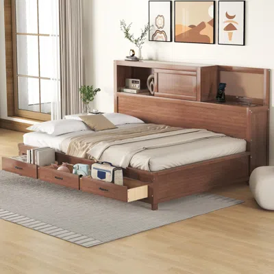 Streamdale Furniture Streamdale Wooden Daybed With Storage Drawers