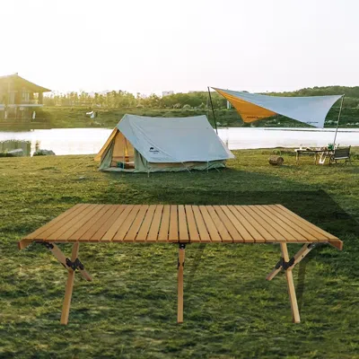 Streamdale Furniture Streamdale Wooden Foldable Portable Patio Dining Table