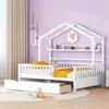 Streamdale Furniture Streamdale Wooden Full Size House Bed With 2 Drawers