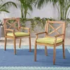 Streamdale Furniture Streamdale Wooden Patio Dining Chairs With Cushions