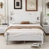 Streamdale Furniture Streamdale Wooden Platform Bed Frame With Slat Support In White