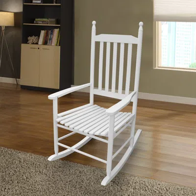 Streamdale Furniture Streamdale Wooden Porch Rocker Chair Ii In Brown