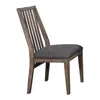 Streamdale Furniture Streamdale Wooden Side Chairs 2 Piece Set Padded Fabric-covered Seats Natural