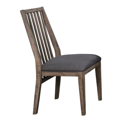 Streamdale Furniture Streamdale Wooden Side Chairs 2 Piece Set Padded Fabric-covered Seats Natural