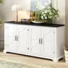Streamdale Furniture Streamdale Wooden Sideboard With Pine Doors & Metal Handles