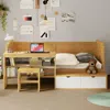 Streamdale Furniture Streamdale Wooden Twin Daybed With Storage, Study Desk, And Stool