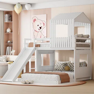 Streamdale Furniture Streamdale Wooden Twin Over Full Bunk Bed