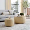 Streamdale Furniture Streamdale Woven Rattan Storage Ottoman With Dual Function