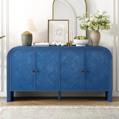 Streamdale Furniture Streamdale Woven Wood Slat Door Sideboard