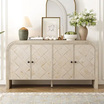 Streamdale Furniture Streamdale Woven Wood Slat Door Sideboard