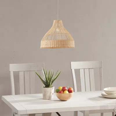 Streamdale Furniture Streamdale Wren Bell Shaped Bamboo Pendant