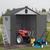 Streamdale Furniture Streamdale Xwt012 6*8ft Plastic Storage Shed For Backyard Garden Big Spire Tool Storage