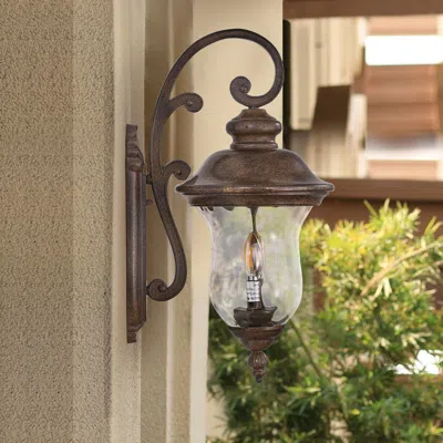 Streamdale Furniture Vintage Outdoor Wall Lantern Waterproof Sconce, Clear Shade
