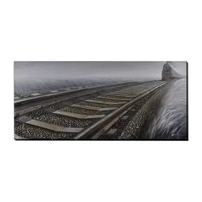 Streamline Art Around The Bend 3d Oil Painting Canvas Art In Gray