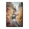 Streamline Art Autumn Journey Canvas Art In Orange