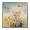 Streamline Art Blooms In The Meadow I Framed Canvas Art In Yellow