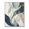 Streamline Art Botanical Abstraction Ii Framed Canvas Art In Blue