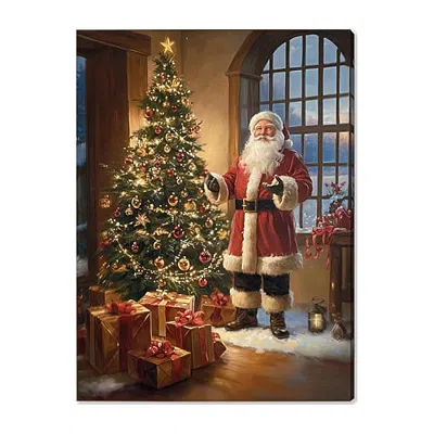 Streamline Art By The Tree With Cheer Light-up Canvas Art In Red