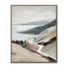 Streamline Art Coastal Road Ii Framed Canvas Art In Blue
