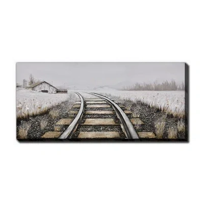 Streamline Art Country Tracks 3d Oil Painting Canvas Art In Multi