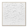 Streamline Art Embossed Elegance Framed Canvas Art In White