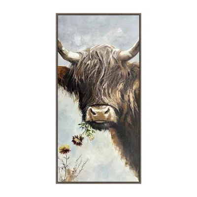 Streamline Art Highland Spirit Hand Embellished Canvas Art In Multi