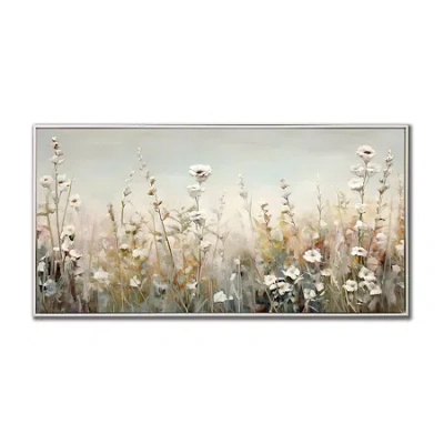 Streamline Art Meadow Of Tranquility Framed Canvas Art In Green