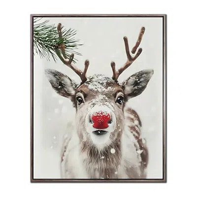 Streamline Art Nose So Bright Embellished Canvas Art In Brown