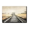 Streamline Art On The Horizon Canvas Art In Gray