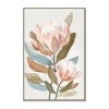 Streamline Art Pastel Proteas Ii Framed Canvas Art In Pink
