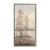 Streamline Art Radiant Oak Forest Ii Framed Canvas Art In Sand