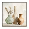 Streamline Art Rustic Vessels I Framed Canvas Art In Brown