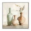 Streamline Art Rustic Vessels Ii Framed Canvas Art In Brown