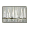 Streamline Art Sail Away Framed Canvas Art In Yellow
