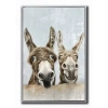 Streamline Art The Donkeys Framed Canvas Art In Brown