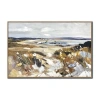 Streamline Art Windswept Shoreline Framed Canvas Art In Brown