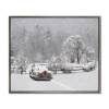 Streamline Art Winter Wonderland Hand Embellished Canvas Art In White