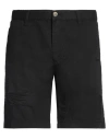 Street Gallery Man Shorts & Bermuda Shorts Black Size 34 Cotton