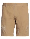 Street Gallery Man Shorts & Bermuda Shorts Khaki Size 35 Cotton In Beige