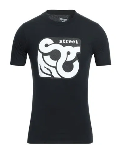 Street Gallery Man T-shirt Black Size S Cotton