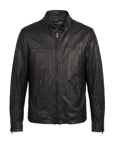Street Leathers Man Jacket Black Size S Leather