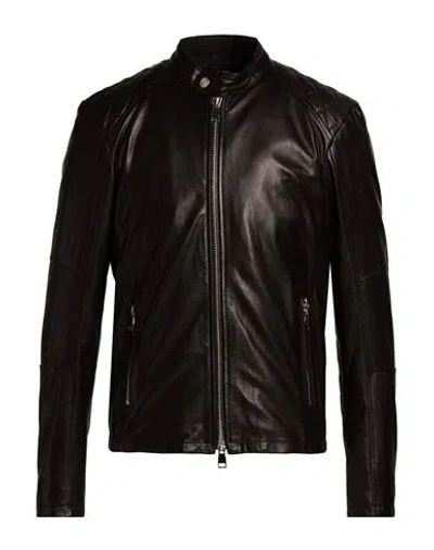 Street Leathers Man Jacket Black Size S Leather