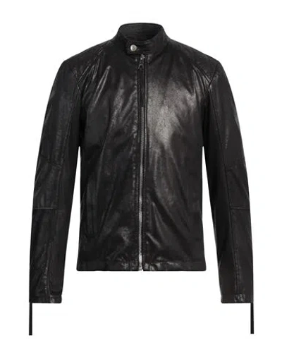 Street Leathers Man Jacket Black Size Xl Polyester, Elastane